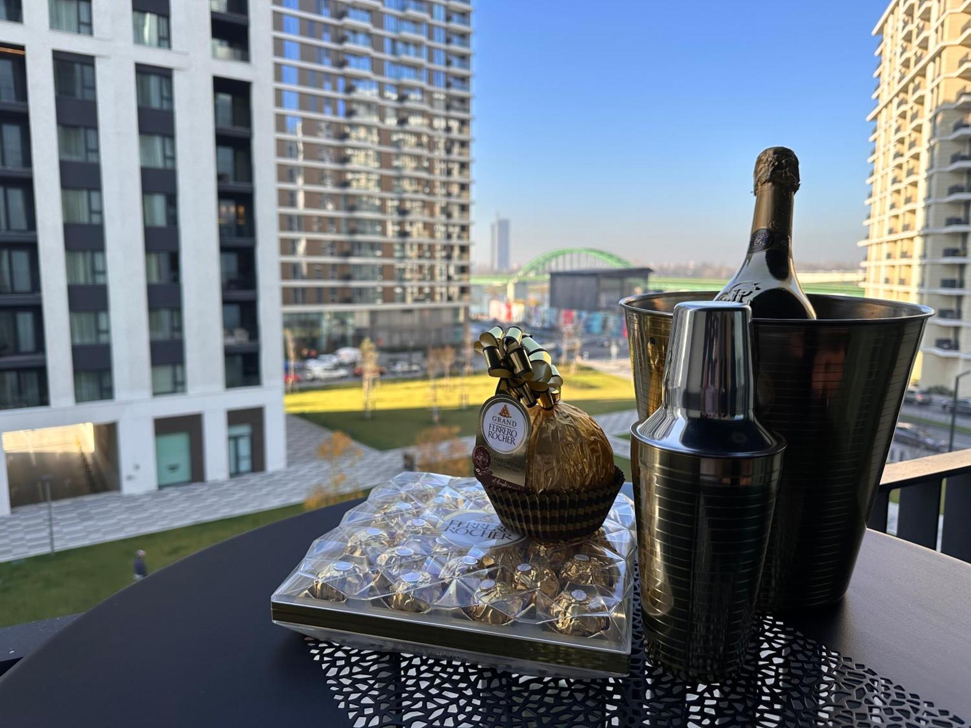 Beldorado Apartments - Belgrade Waterfront Royal Luxury Studio Exteriör bild